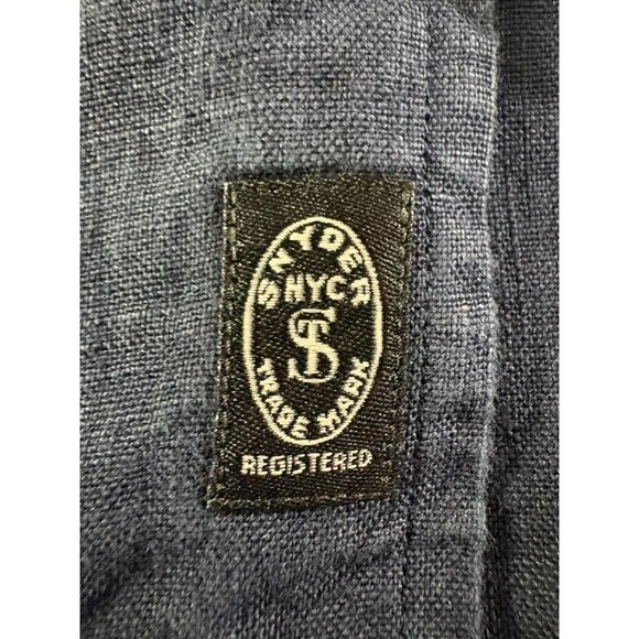 Todd Snyder linen blend Shirt Size M color blue NWOT - Picture 3 of 6